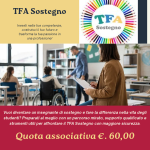 CORSO DI PREPARAZIONE AL TFA SOSTEGNO